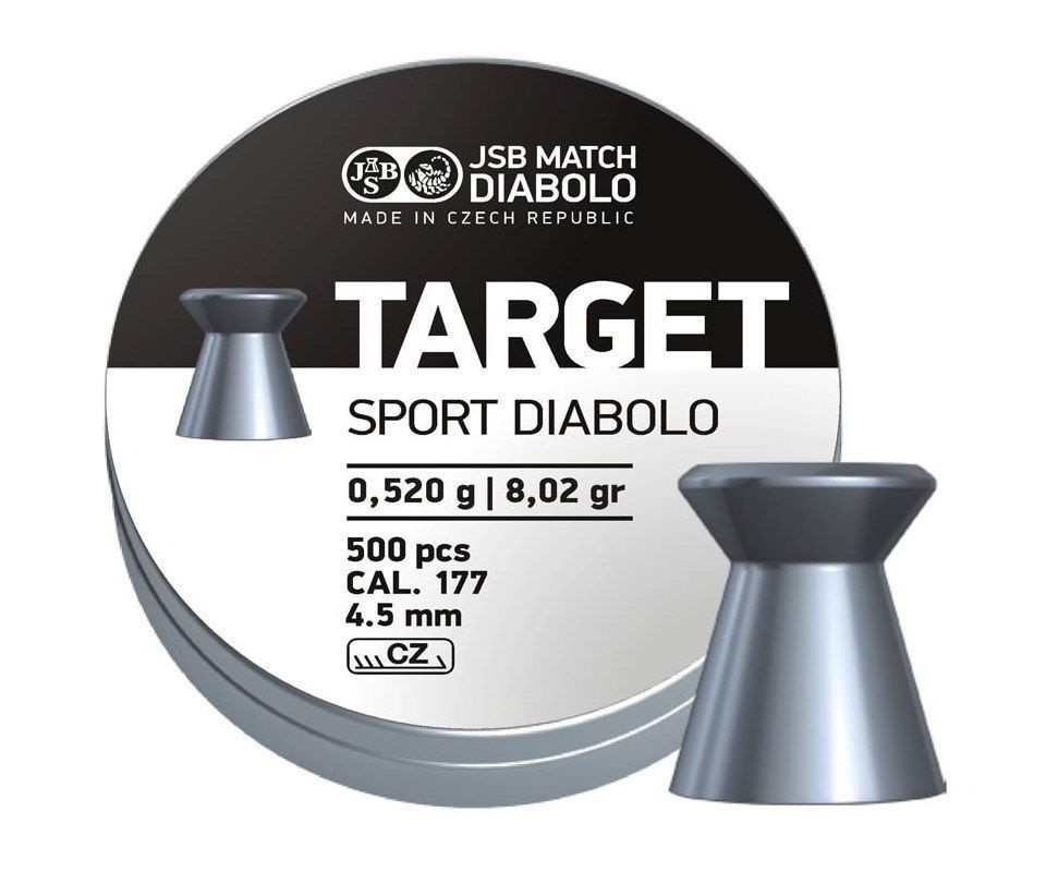 Пули JSB Target Sport Diabolo 4,5 мм, 0,52 грамм, 500 штук