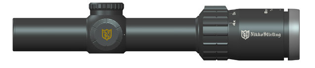 Оптический прицел Nikko Stirling BOAR EATER 1-4x24 NSBE1424, 4-Dot Extreme