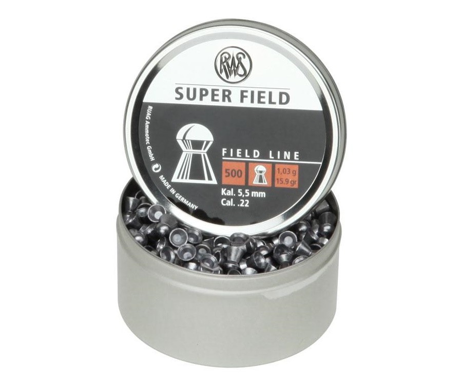 Пули RWS Super Field 5,5 мм, 1,03 грамм, 500 штук, изображение 2