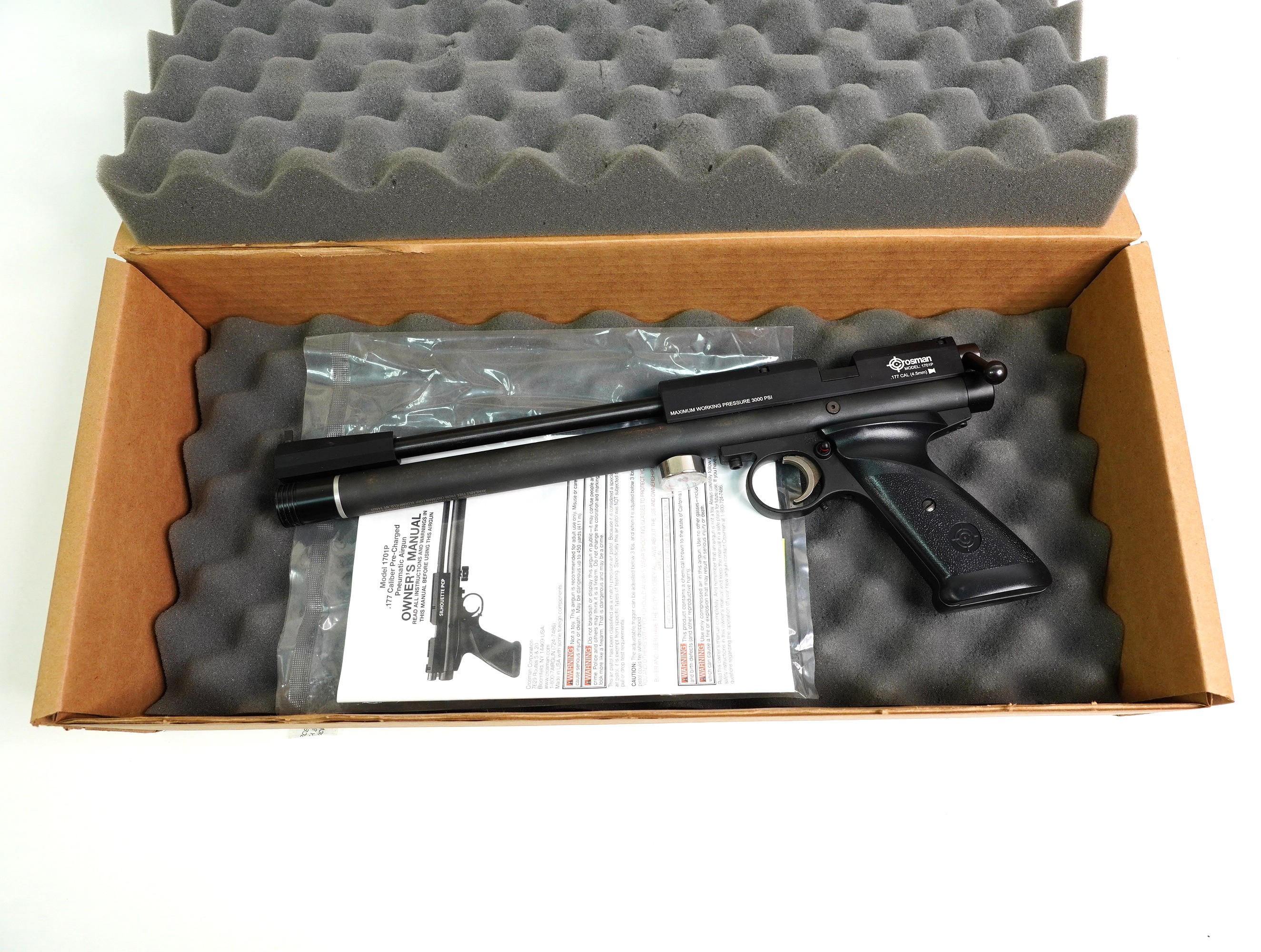 Пневматический пистолет Crosman 1701P (PCP), изображение 11
